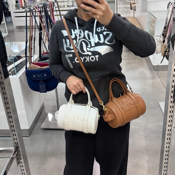 NWT!NEW!Marc Jacobs Mini Duffle Bag -Argan Oil Brown Pebble Leather Women - Picture 3 of 12